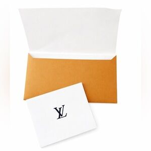 Authentic Louis Vuitton Gift Envelope & Receipt Paperwork Set